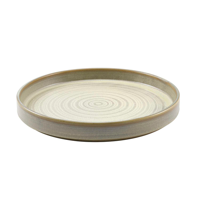 Terra Porcelain Matt Grey Presentation Plate 26cm