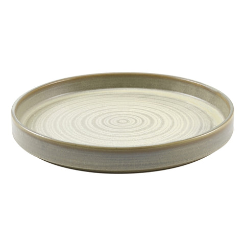 Terra Porcelain Matt Grey Presentation Plate 26cm 6pk