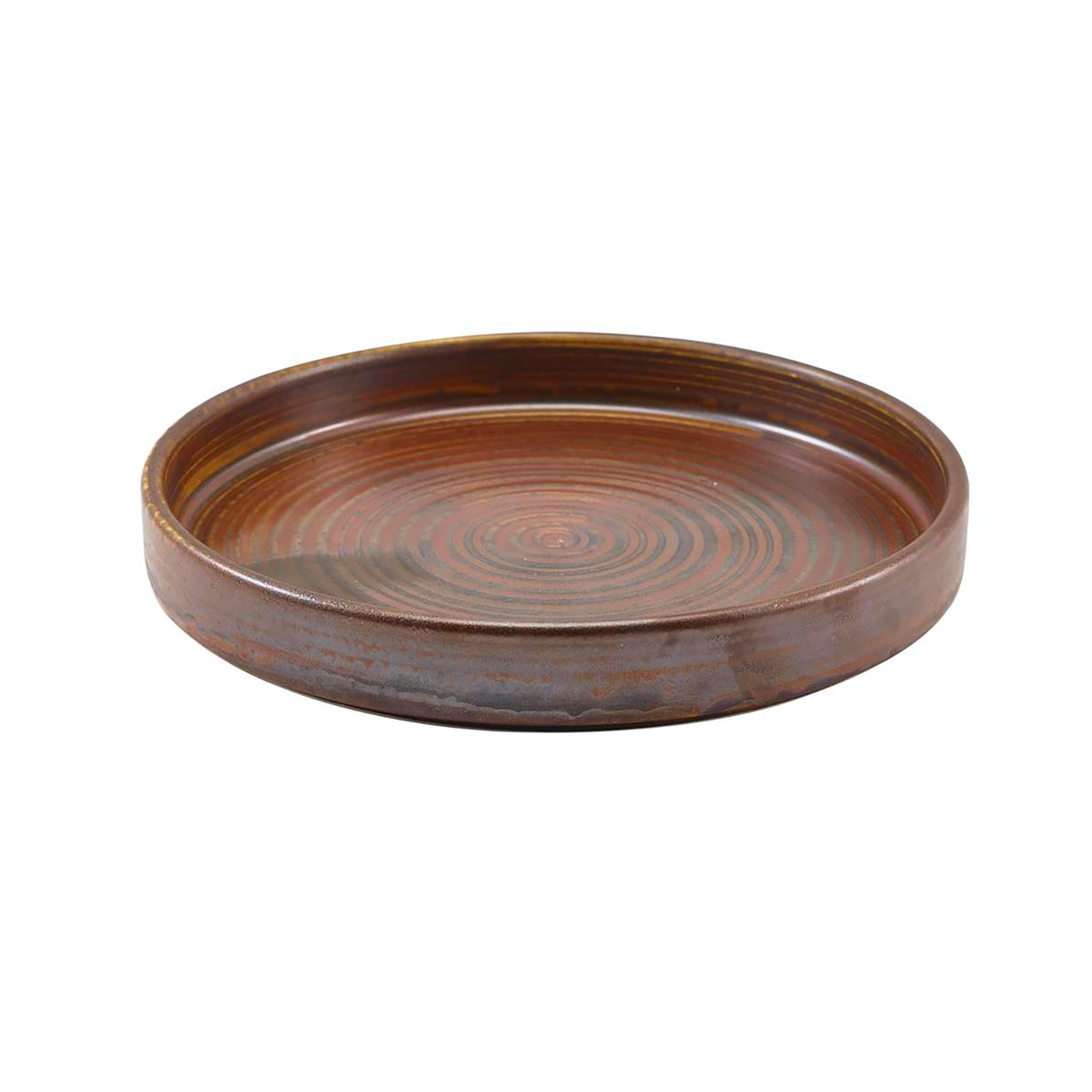 Terra Porcelain Rustic Copper Presentation Plate 18cm
