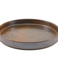 Terra Porcelain Rustic Copper Presentation Plate 21cm 6pk