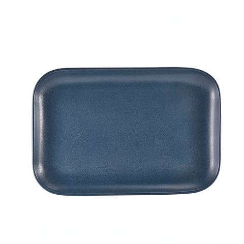 Terra Stoneware Antigo Denim Rectangular Plate 34.5 x 23.5cm