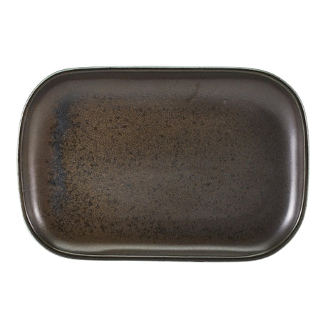 Terra Porcelain Black Rectangular Plate 29 x 19.5cm 6pk