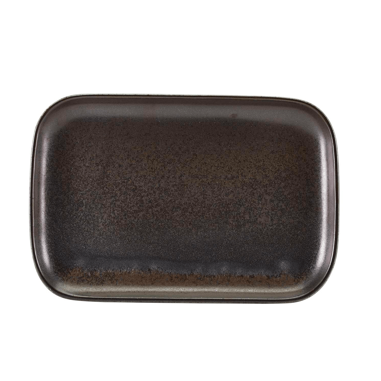 Terra Porcelain Black Rectangular Plate 34.5 x 23.5cm