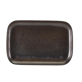 Terra Porcelain Black Rectangular Plate 34.5 x 23.5cm