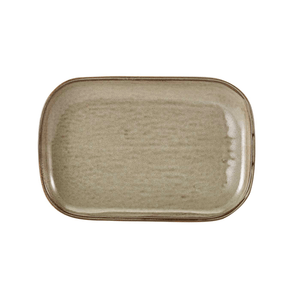 Terra Porcelain Grey Rectangular Plate 29 x 19.5cm