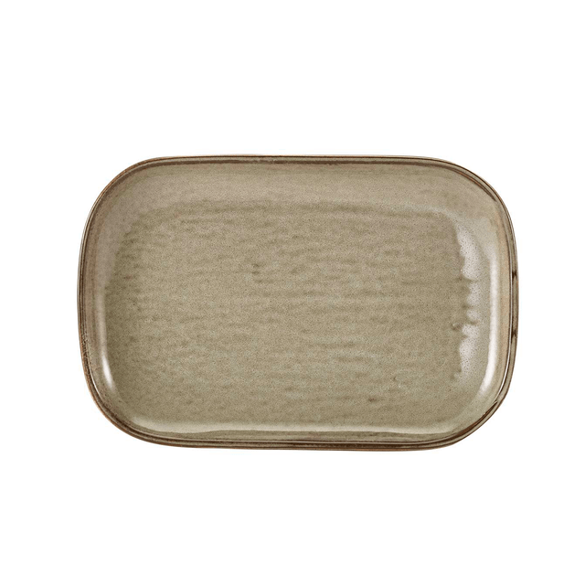 Terra Porcelain Grey Rectangular Plate 29 x 19.5cm