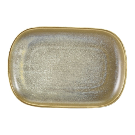 Terra Porcelain Matt Grey Rectangular Plate 24 x 16.5cm 12pk