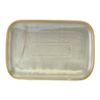 Terra Porcelain Matt Grey Rectangular Plate 34.5 x 23.5cm 6pk