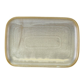 Terra Porcelain Matt Grey Rectangular Plate 34.5 x 23.5cm 6pk