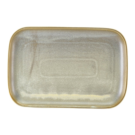 Terra Porcelain Matt Grey Rectangular Plate 34.5 x 23.5cm 6pk