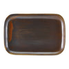 Terra Porcelain Rustic Copper Rectangular Plate 34.5 x 23.5cm 6pk