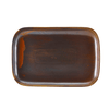 Terra Porcelain Rustic Copper Rectangular Plate 34.5 x 23.5cm