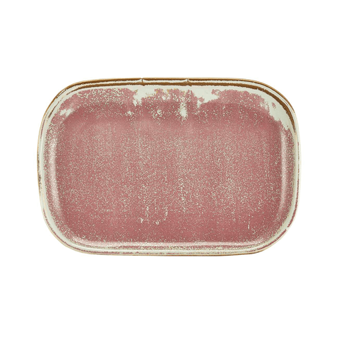 Terra Porcelain Rose Rectangular Plate 29 x 19.5cm