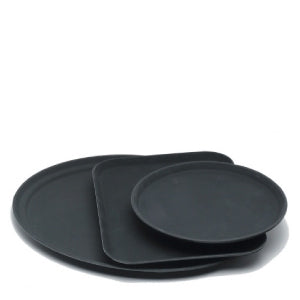 Rectangular Non-Slip Tray Black 14 x 18 inch GenGrip