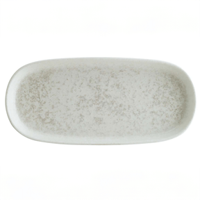 Lunar White Hygge Oval Dish 21cm