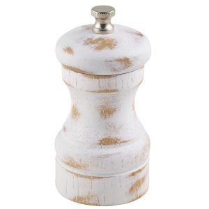 White Wash Salt/Pepper Grinder 10cm