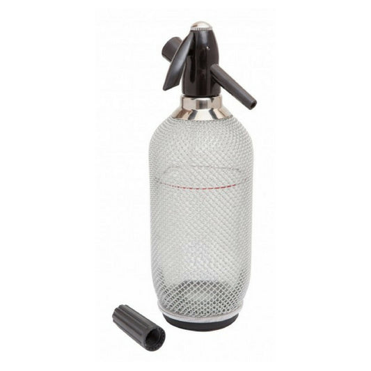 Glass Soda Syphon With Mesh 1ltr