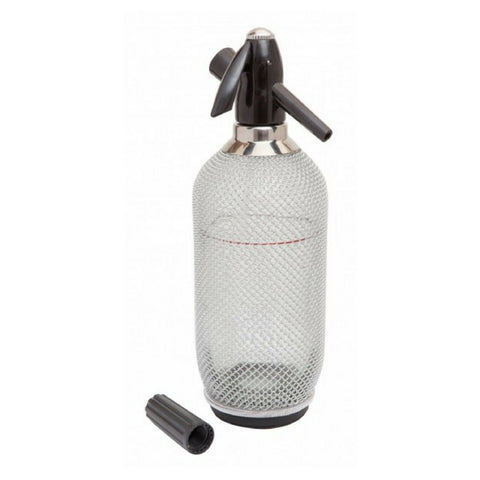 Glass Soda Syphon With Mesh 1ltr