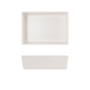 White Tokyo Melamine Salad Box 20.5 x 14.5 x 6cm