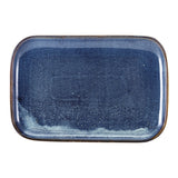 Terra Porcelain Aqua Blue Rectangular Plate 24 x 16.5cm 12pk