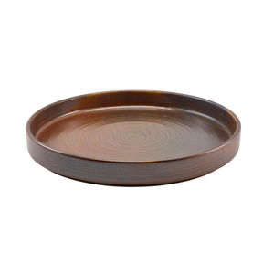 Terra Porcelain Rustic Copper Presentation Plate 26cm