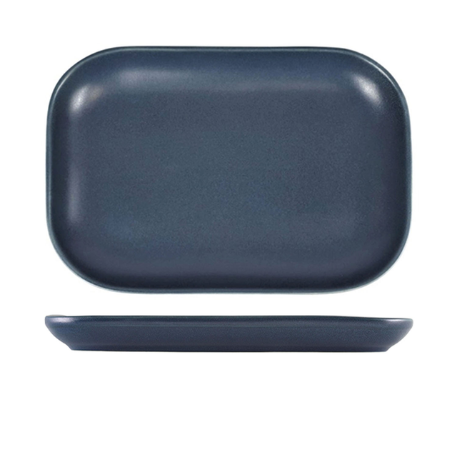 Terra Stoneware Antigo Denim Rectangular Plate 29 x 19.5cm - Pack 1