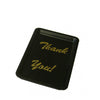 Black Plastic Tip Tray Thank You