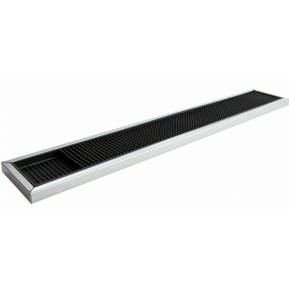 Bar Mat with Stainless Steel Trim 608mm x 100mm