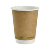 Vegware 12oz Double Wall Brown Kraft Cups x 500pk