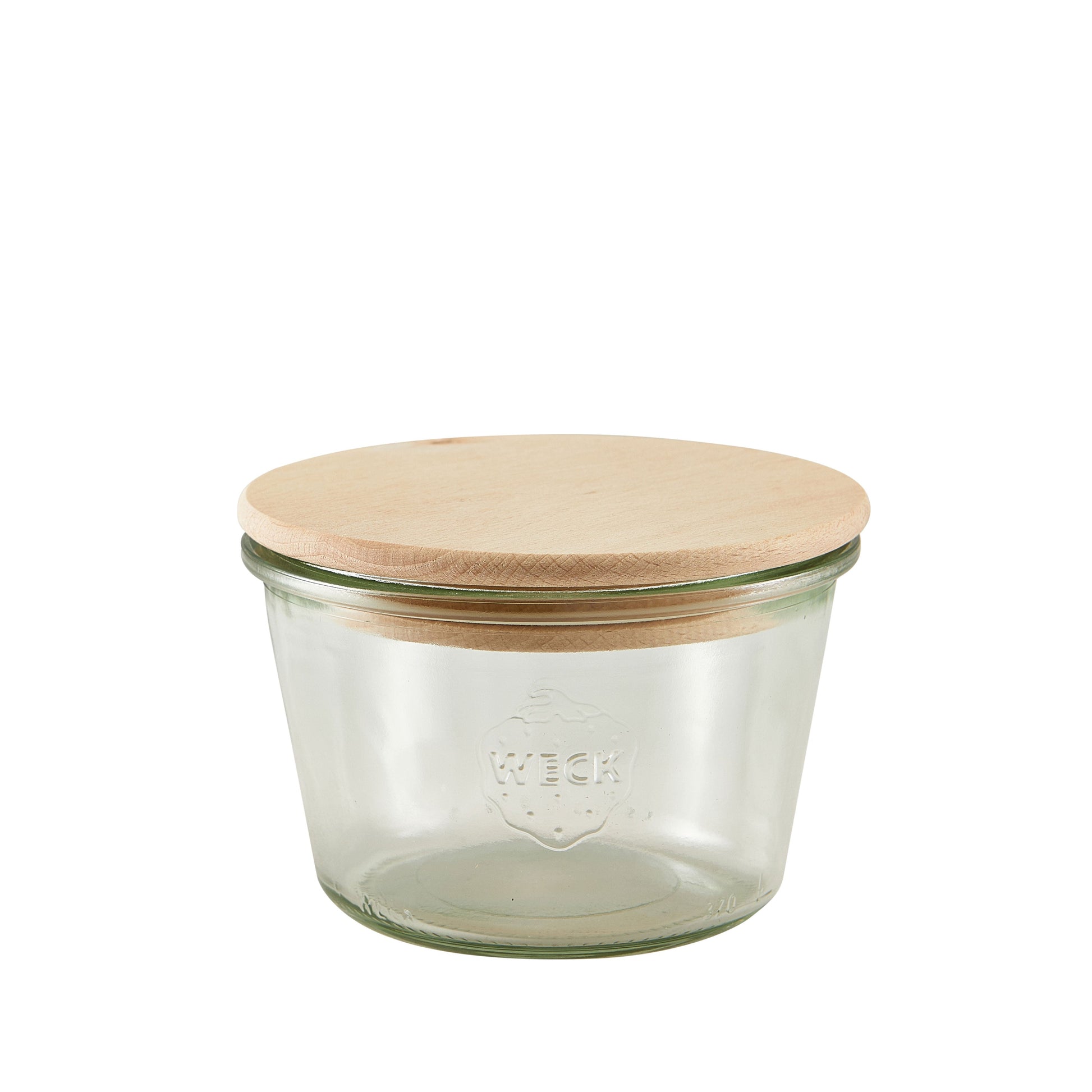 Weck Jar with Wooden Lid 37cl/13oz (Dia) 6pk