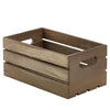 Wooden Crate Dark Rustic Finish 27 x 16 x 12cm