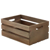 Wooden Crate Dark Rustic Finish 34X23X15cm