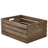 Wooden Crate Dark Rustic Finish 41X30X18cm