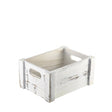 Wooden Crate White Wash Finish 22.8x16.5x11cm