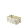 Wooden Crate White Wash Finish 27 x 16 x 12cm