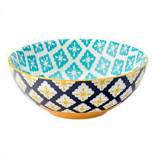 Cadiz Blue and Yellow Bowl 6.3" 6 Pack