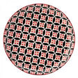 Cadiz Red and Black Plate 8" 6 Pack