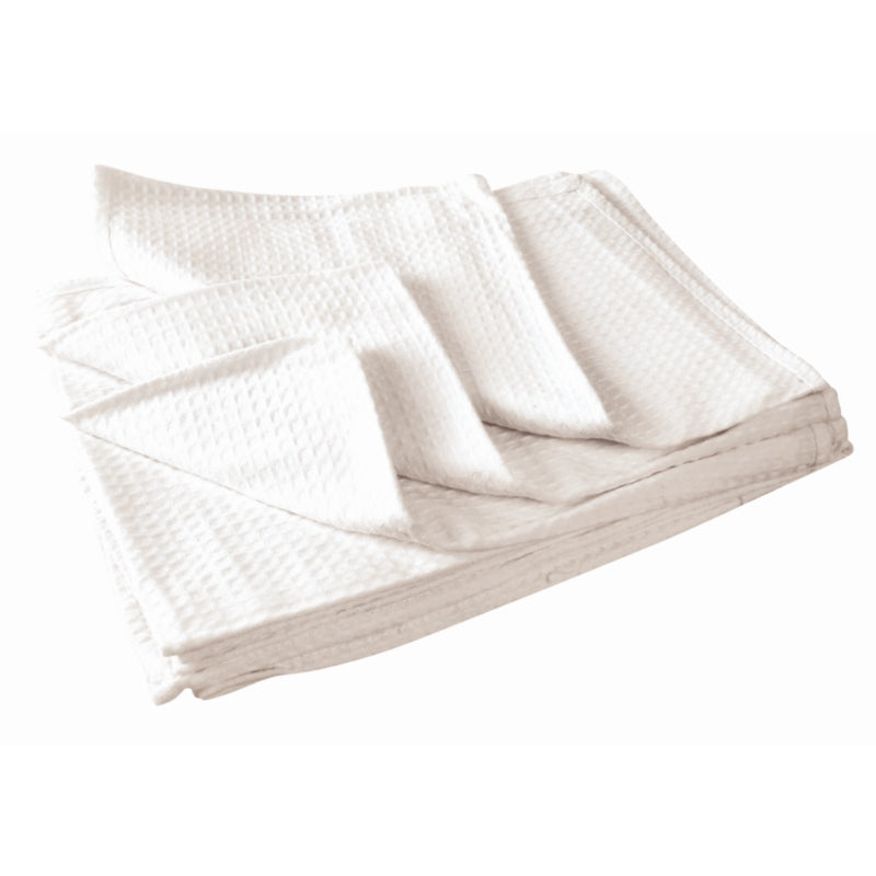 Vogue Cloths White Honeycomb Weave 10 pack