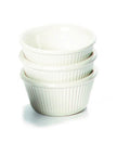 Ramekin Fluted Melamine 3oz White