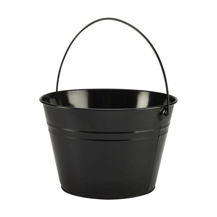Stainless Steel Serving Bucket 25cm Dia Black - Pack 1