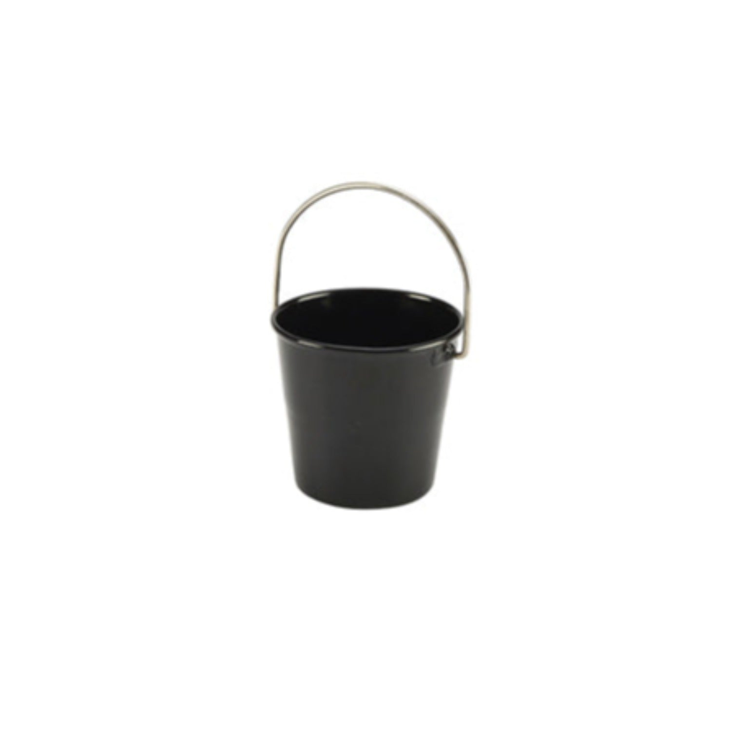 Stainless Steel Miniature Bucket 4.5cm Dia Black - Pack 24