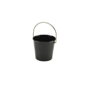 Stainless Steel Miniature Bucket 4.5cm Dia Black - Pack 24